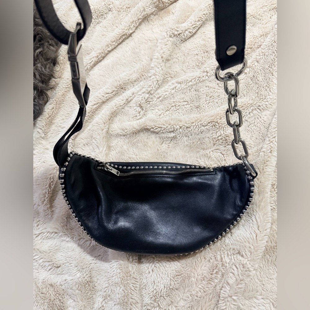 Alexander Wang Studded Black Bum Bag - Picture 7 of 10